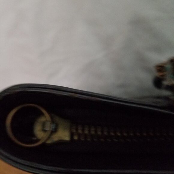 Authentic Vintage 1960's Black Coach Bonnie Cashin Legacy DoubleKiss Lock Purse - Picture 7 of 13